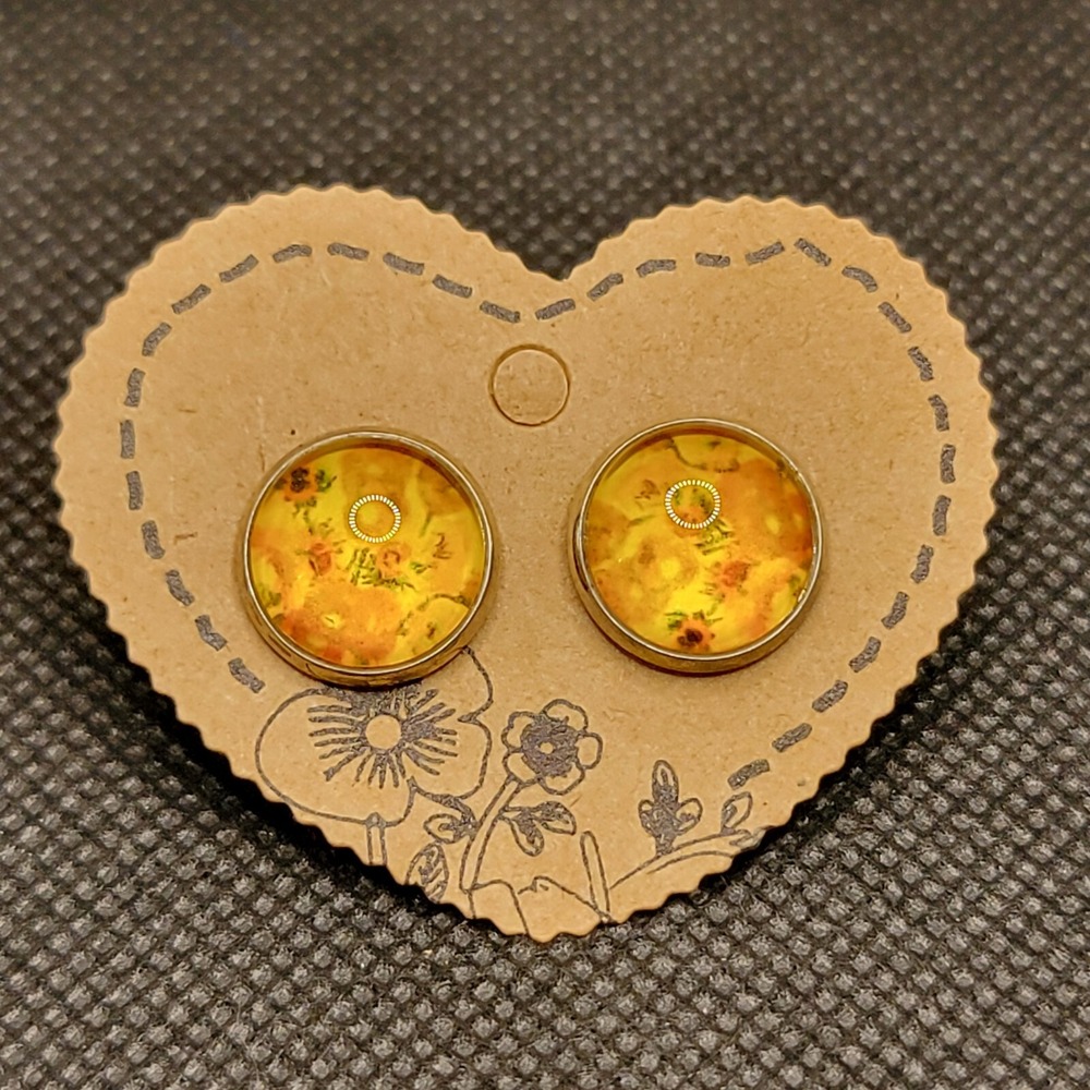 Small Floral Stud Earrings